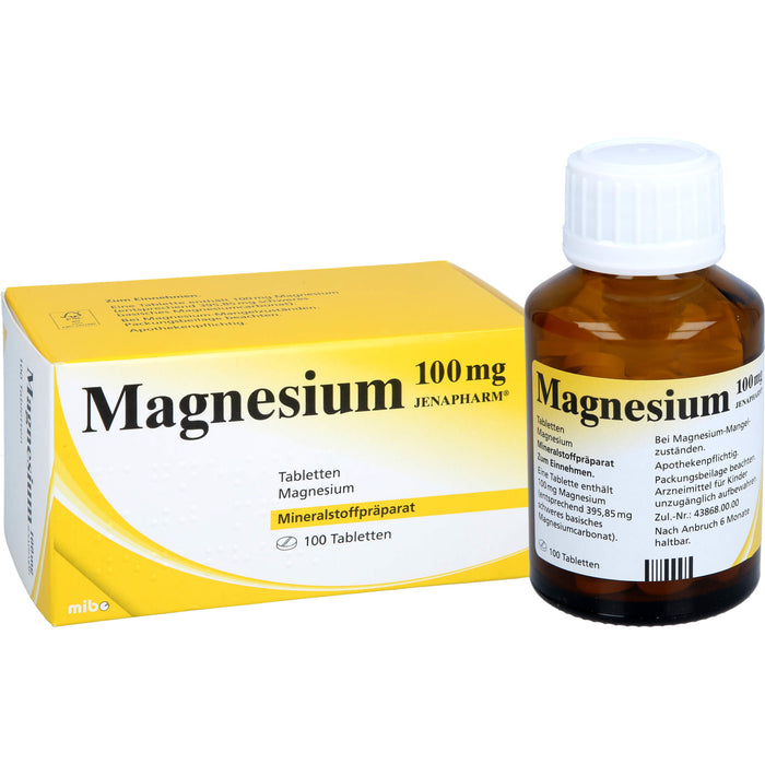 Magnesium 100 mg JENAPHARM Tbl., 100 St TAB