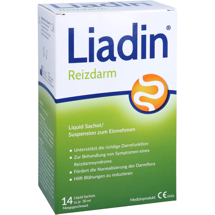 Liadin Reizdarm Suspension zur Behandlung von Symptomen eines Reizdarmsyndroms und zur Förderung der Normalisierung der Darmflora, 14 pc Solution