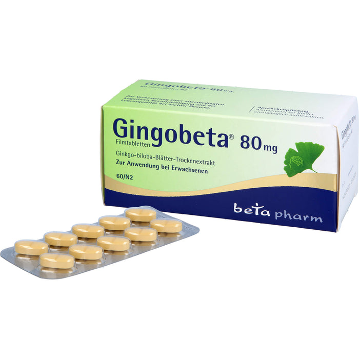 Gingobeta 80 mg Filmtabletten, 60 St. Tabletten