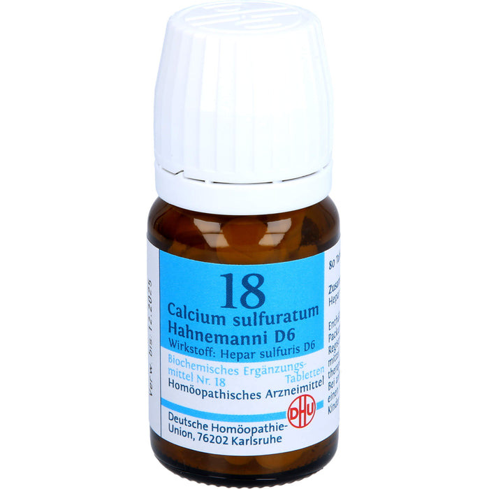 DHU Biochemie  18 Calcium sulfuratum Hahnemanni D6 Tabletten, 80 pcs. Tablets