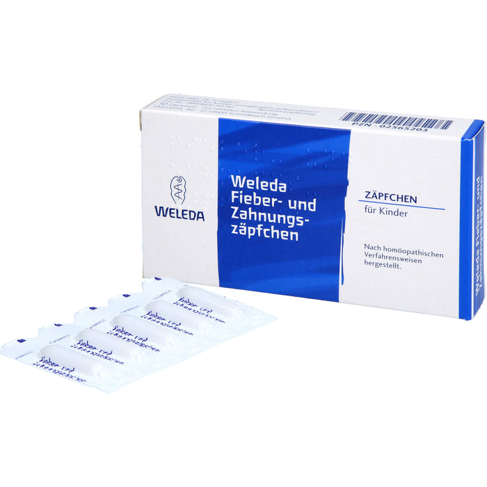 Weleda Fieber- und Zahnungszäpfchen, 10 pcs. Suppositories