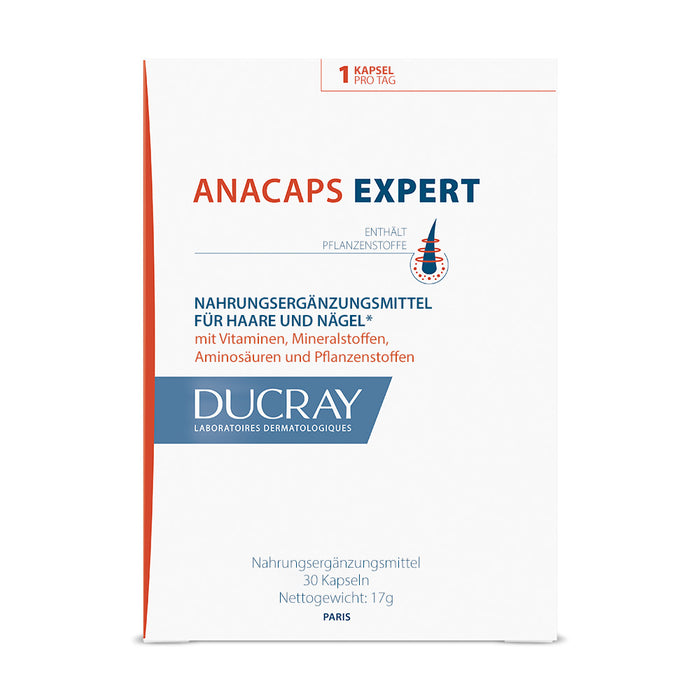 DUCRAY ANACAPS EXPERT für Haare und Nägel, 30 St. Kapseln