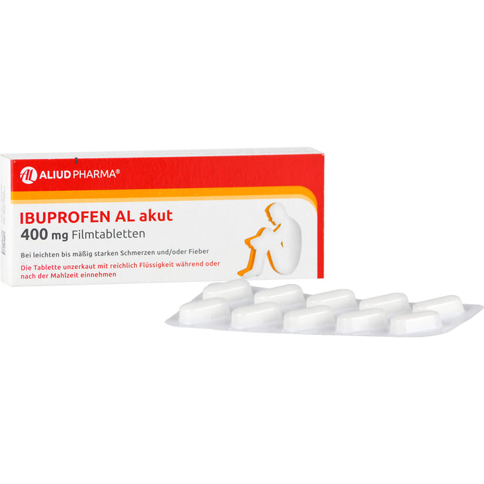 Ibuprofen AL akut 400 mg Filmtabletten, 20 pcs. Tablets