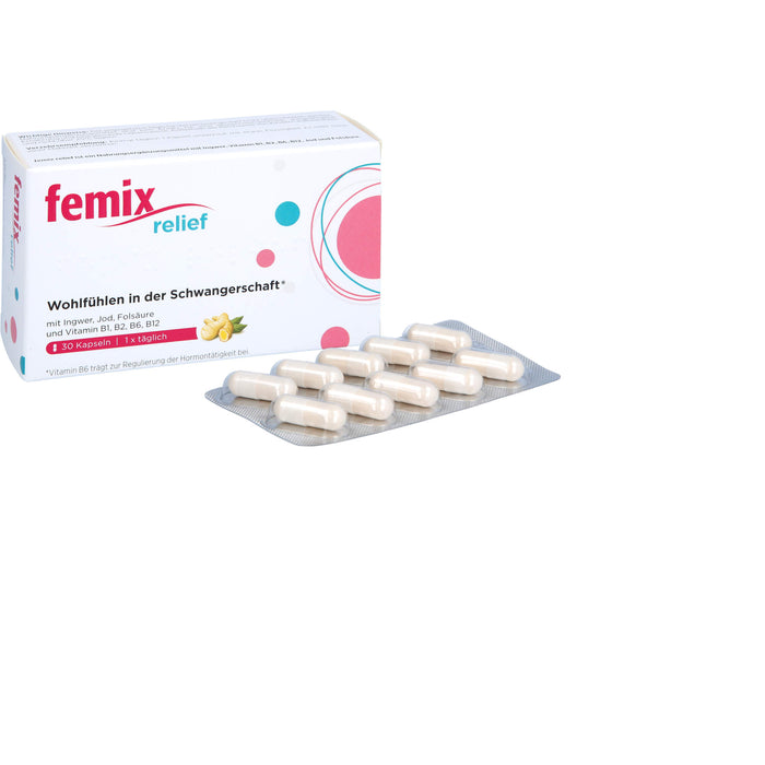 Femix Relief Kapseln zum Wohlfühlen in der Schwangerschaft, 30 pcs. Capsules