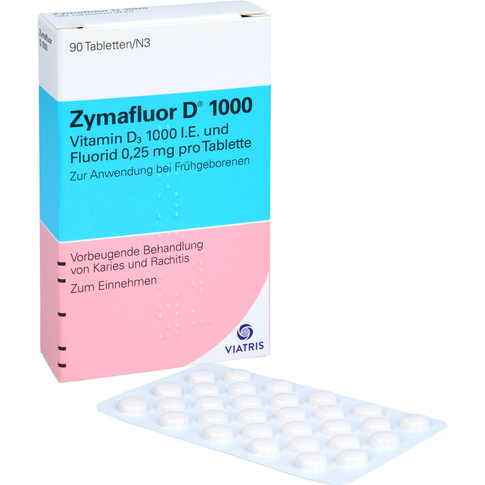 Zymafluor D 1000 Tabletten vorbeugende Behandlung von Karies und Rachitis, 90 St. Tabletten