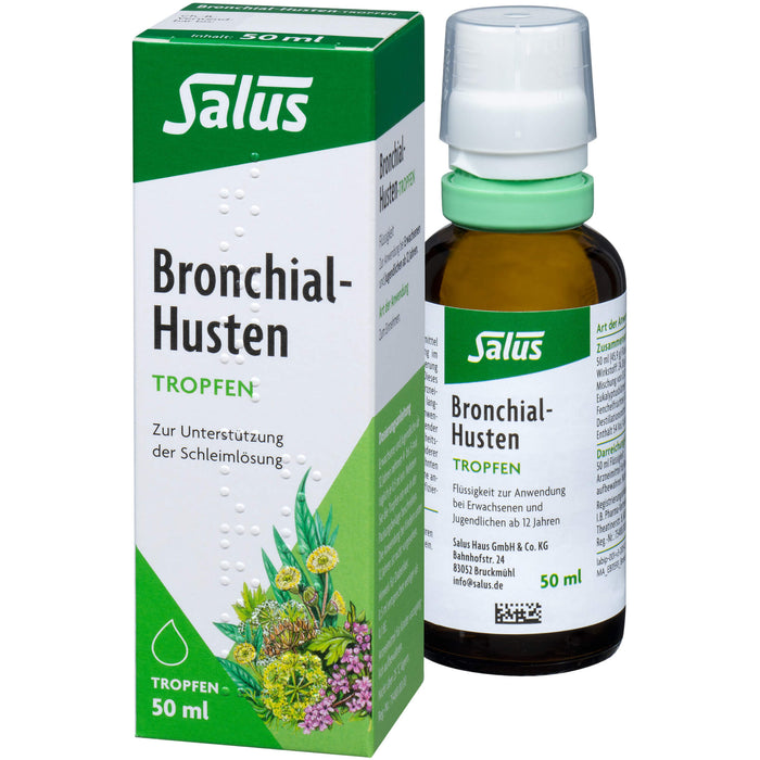 Salus Bronchial-Husten-Tropfen zur Unterstützung der Schleimlösung, 50 ml Lösung