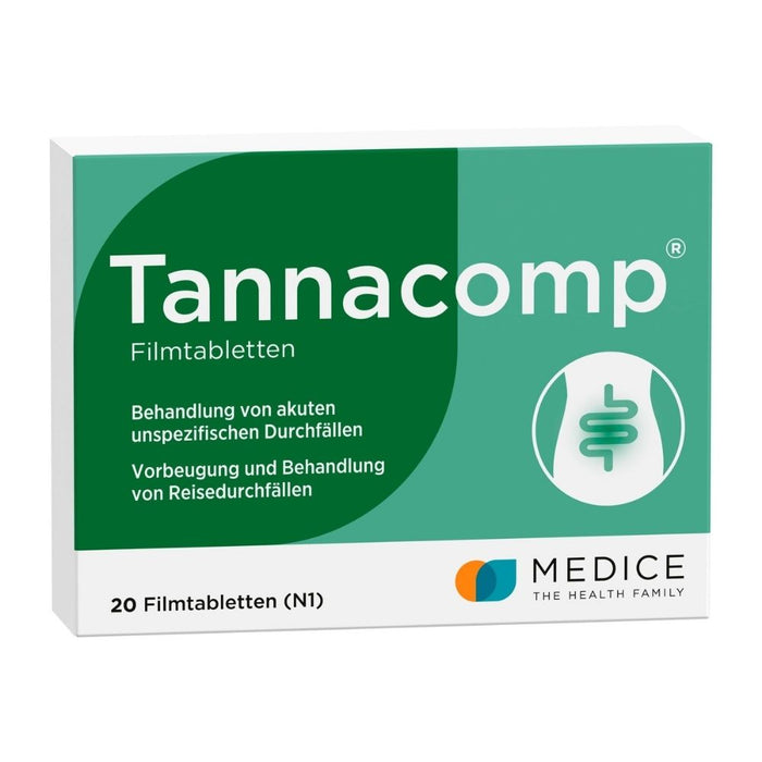 Tannacomp Filmtabletten bei Durchfall, 20 pcs. Tablets