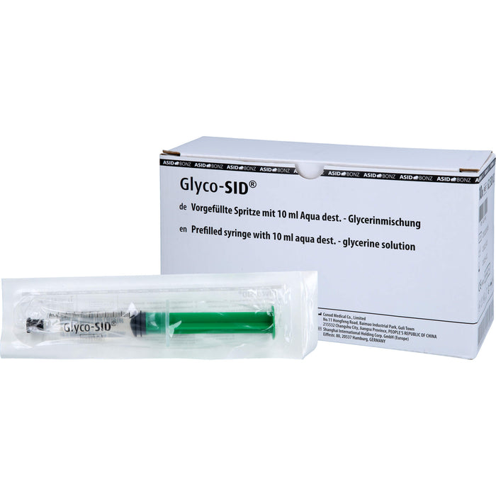 GLYCO-SID vorgef. Spritze m.10%iger Glycerinlösung, 10 St SRI