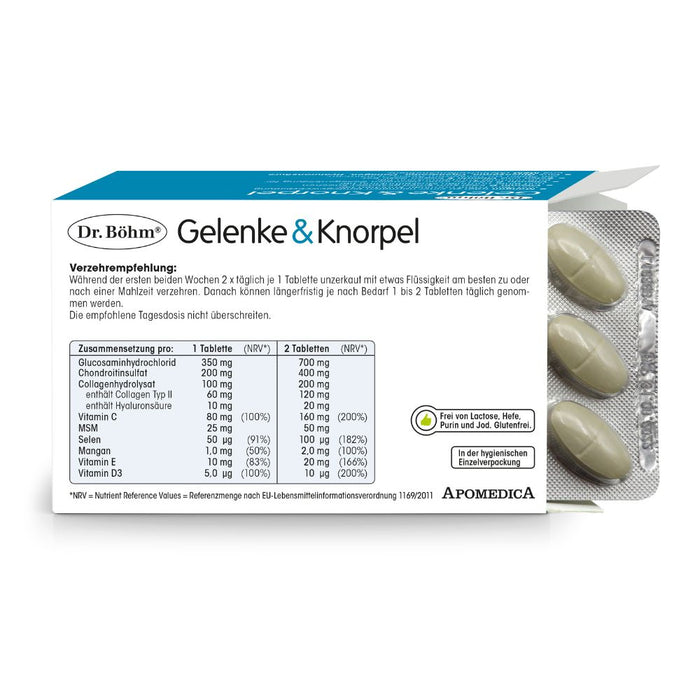 Dr Böhm Gelenke & Knorpel Tabletten, 60 St. Tabletten