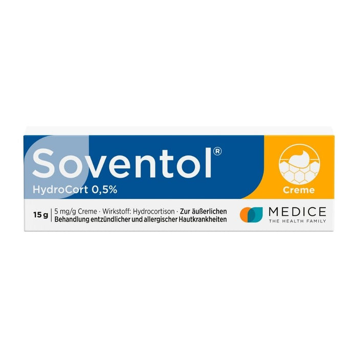 Soventol HydroCort 0,5 % Creme, 15 g Crème