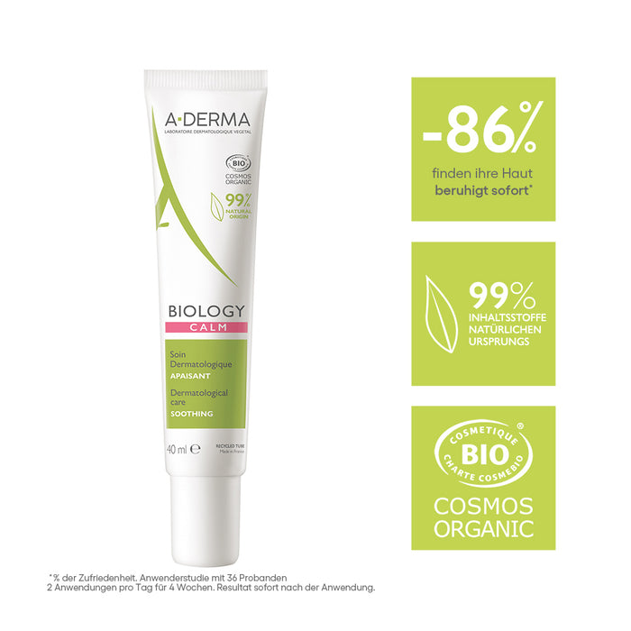 A-DERMA BIOLOGY Beruhigende Pflege, 40 ml Creme