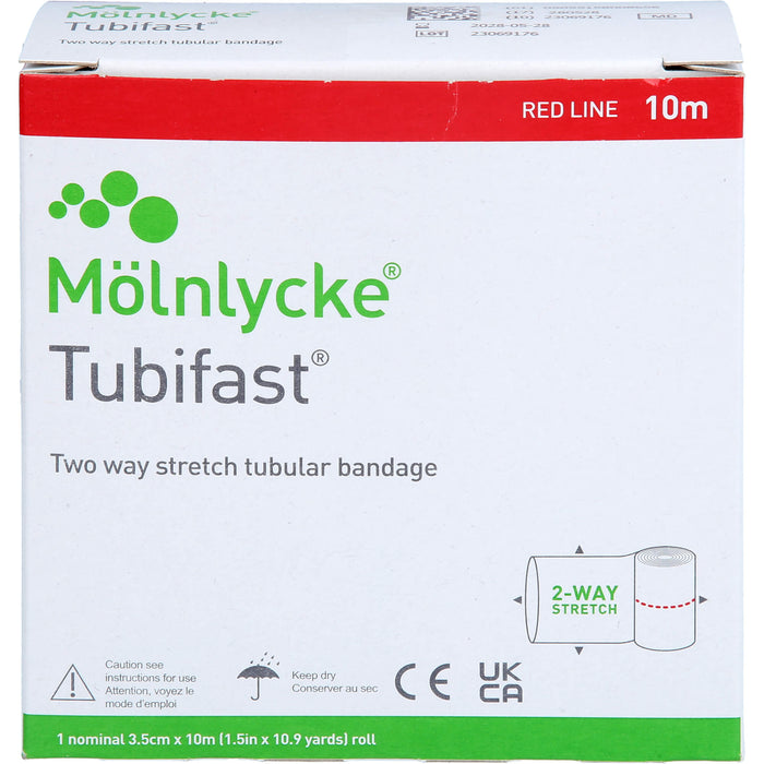 Mölnlycke Tubifast 2-Way Stretch 3,5 cm x 10 m rot, 1 pc Bandage