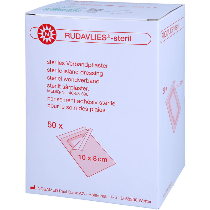 RUDAVLIES STERIL 10CMX8CM VERBANDPFLASTER, 50 St PFL