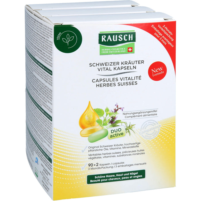 RAUSCH Schweizer Kräuter Vital Kapseln, 180 St. Kapseln