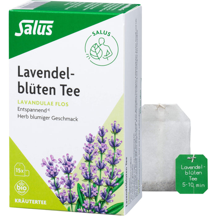 Lavendelblüten Tee Lavandulae flos bio Salus, 15 St FBE