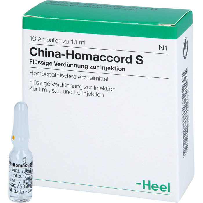 China-Homaccord S flüssige Verdünnung, 10 pc Ampoules