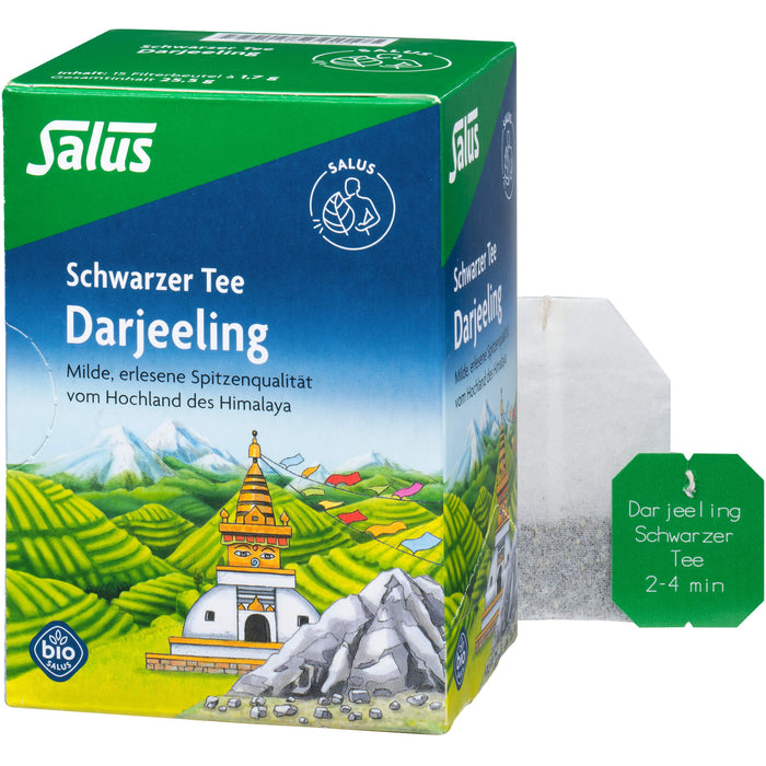 Darjeeling Schwarzer Tee bio Salus, 15 St. Filterbeutel