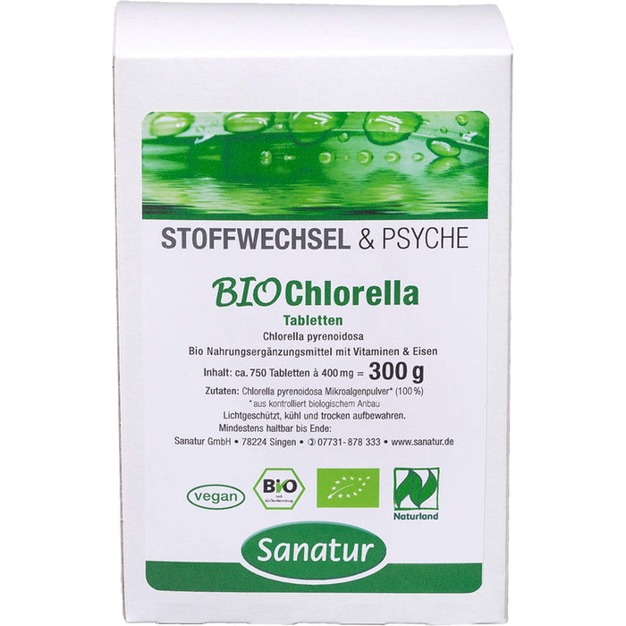 allcura Chlorella Bio Tabletten Nachfüllpackung, 750 pcs. Tablets