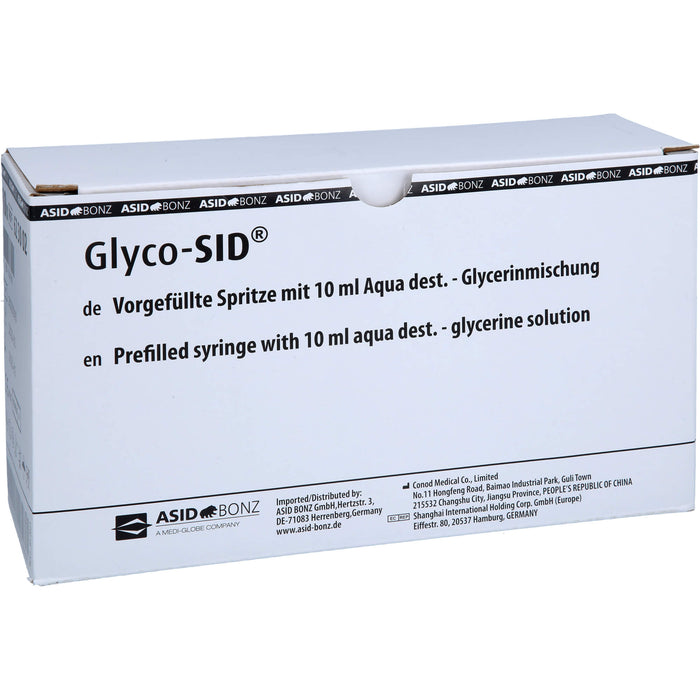 GLYCO-SID vorgef. Spritze m.10%iger Glycerinlösung, 10 St SRI