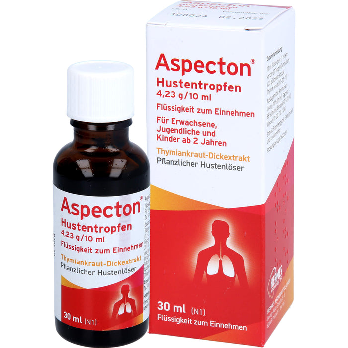 Aspecton Hustentropfen pflanzlicher Hustenlöser, 30 ml Lösung