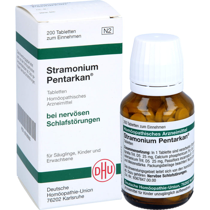 DHU Stramonium Pentarkan Tabletten bei nervösen Schlafstörungen, 200 pc Tablettes