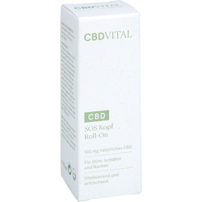 CBD VITAL CBD SOS Kopf Roll-On, 10 ml OEL