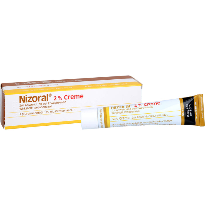 Nizoral 2% Creme zur äußerlichen Behandlung von Pilzerkrankungen, 30 g Crème