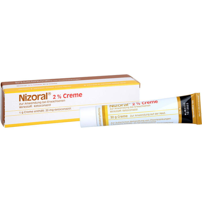 Nizoral 2% Creme zur äußerlichen Behandlung von Pilzerkrankungen, 30 g Cream