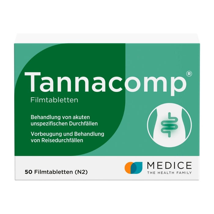 Tannacomp Filmtabletten bei Durchfall, 50 pcs. Tablets