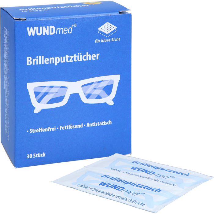 WUNDmed Brillenputztücher für klare Sicht, 30 pcs. Cloths