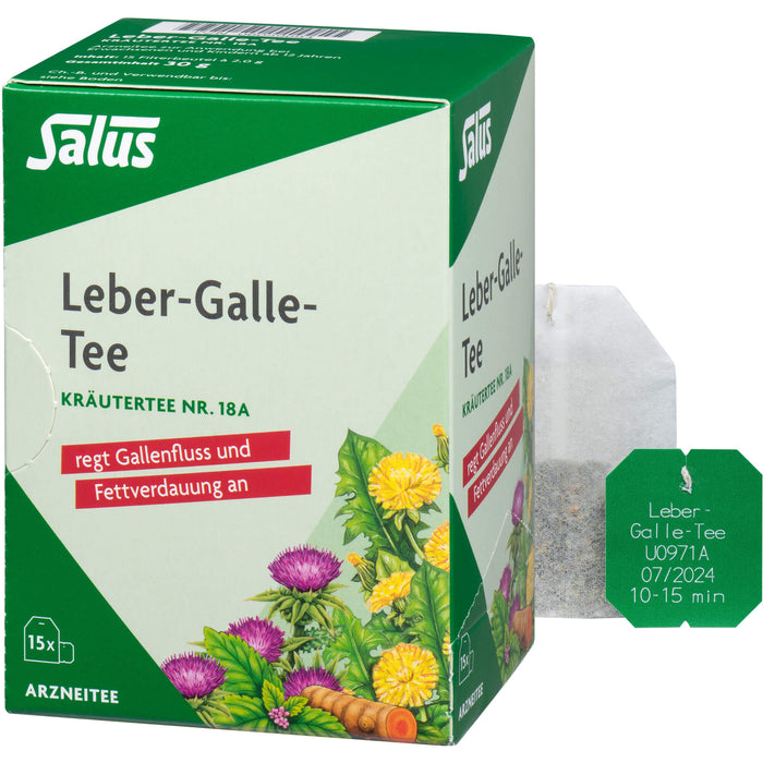 Salus Leber-Galle-Tee Kräutertee Nr. 18a, 15 pcs. Filter bag