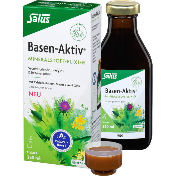 Basen-Aktiv Mineralstoff-Kräuter-Elixier Salus, 250 ml ELI
