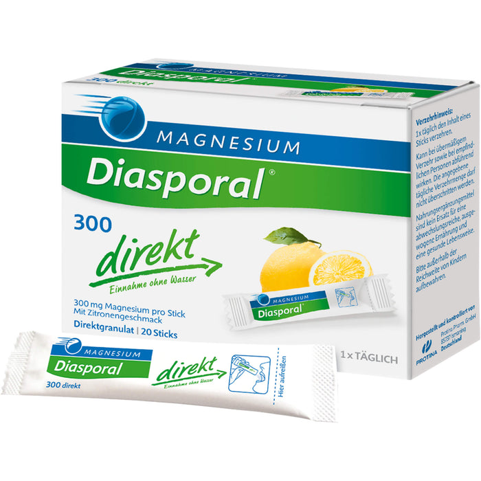 Diasporal 300 direkt Magnesium Granulat Sticks, 20 pcs. Sachets