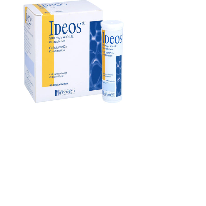 IDEOS 500 mg / 400 I.E. Kautabletten, 90 pcs. Tablets