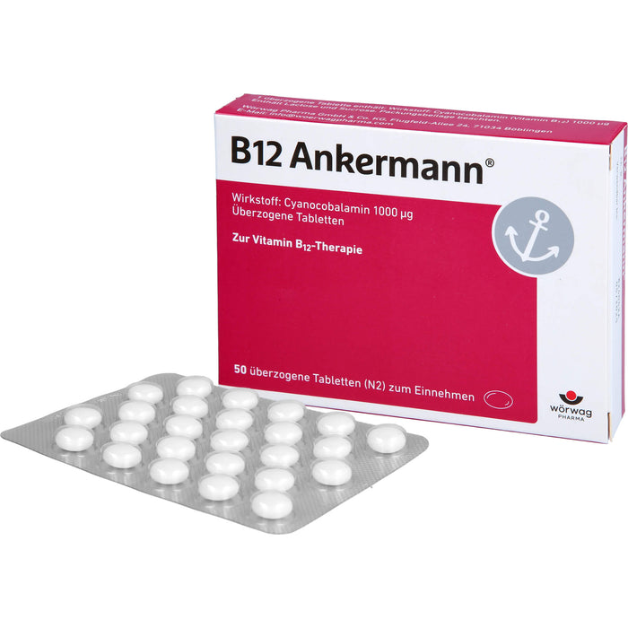 B12 Ankermann Tabletten, 50 pc Tablettes