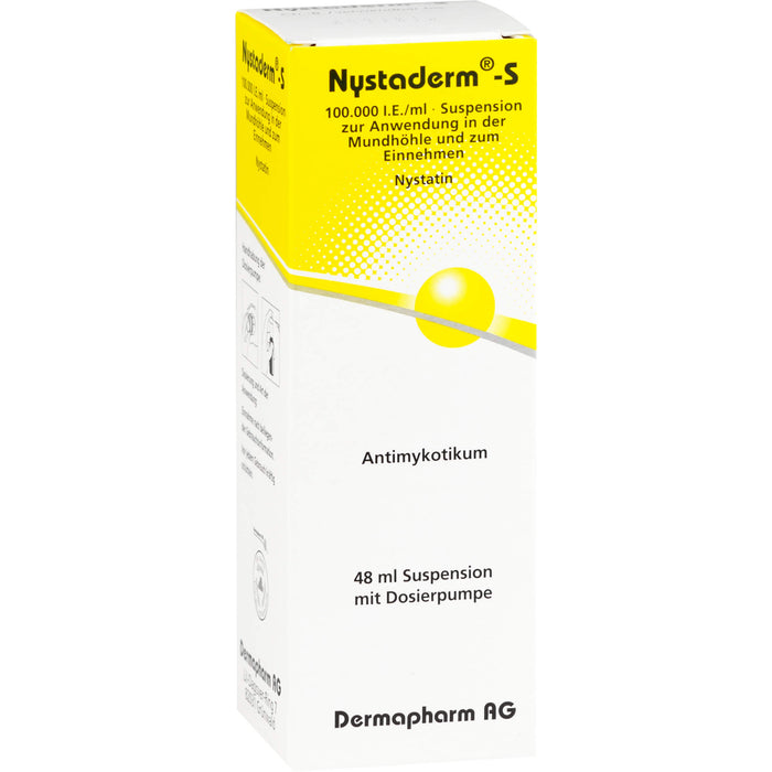 Nystaderm-S, 100.000 I.E./ml Suspension, 48 ml Solution