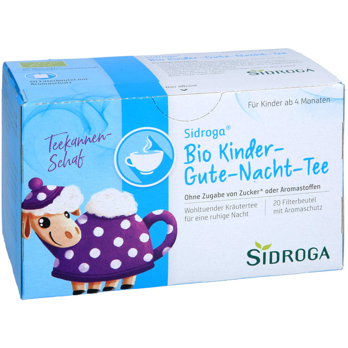 Sidroga Bio Kinder Gute-Nacht-Tee, 20 pc Sac filtrant