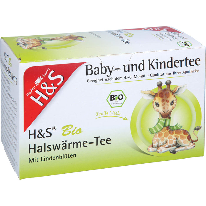 H&S Bio Halswärme-Tee Baby- und Kindertee, 20X1.5 g FBE