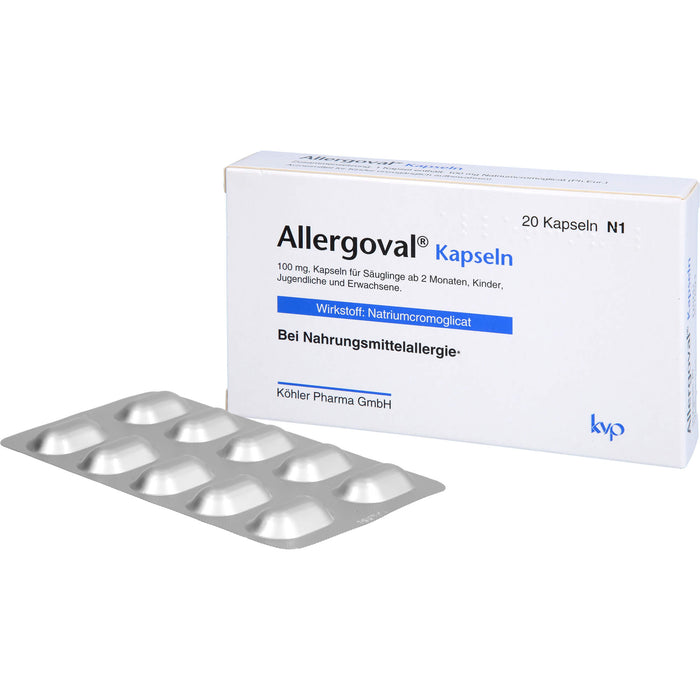 Allergoval Kapseln bei Nahrungsmittelallergie, 20 pc Capsules