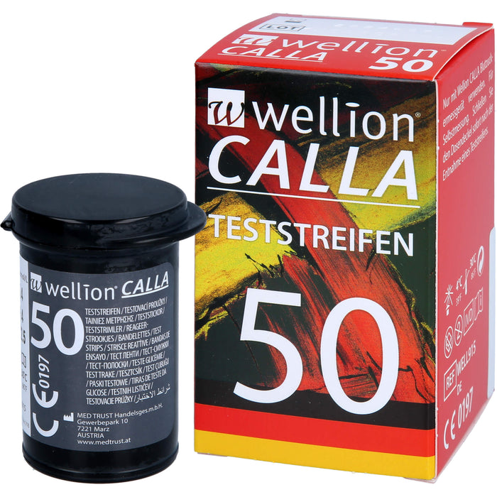 Wellion calla Teststreifen, 50 pc Bandelettes réactives