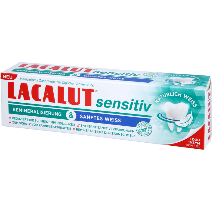 Lacalut sensitiv Remineralisierung & Sanftes Weiss, 75 ml ZCR