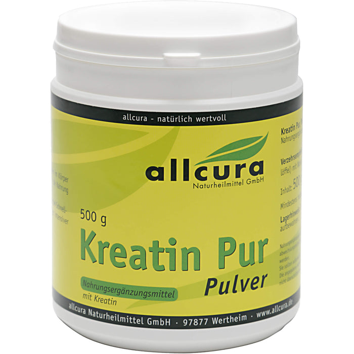 allcura Kreatin pur Pulver, 500 g Pulver