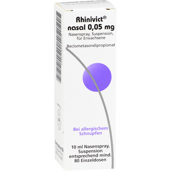 Rhinivict nasal 0,05 mg Dosierspray bei allergischem Schnupfen, 10 ml Solution