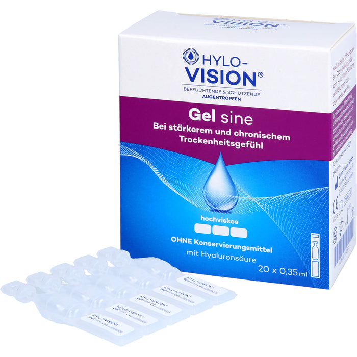 Hylo-Vision Gel sine Augentropfen, 20 pcs. Ampoules