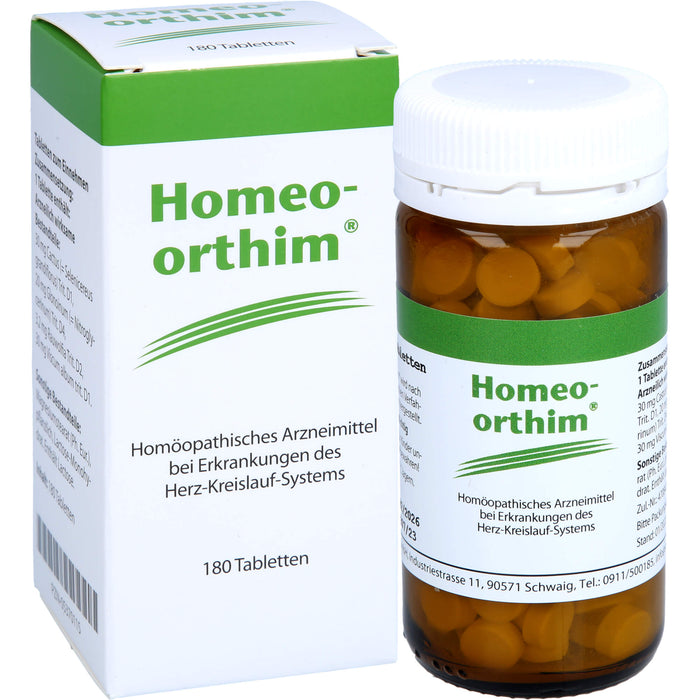 Homeo Orthim Tabletten bei Erkrankungen des Herz-Kreislauf-Systems, 180 pc Tablettes