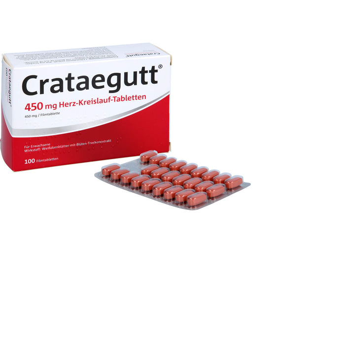 Crataegutt 450 mg Herz-Kreislauf-Tabletten, 100 pcs. Tablets