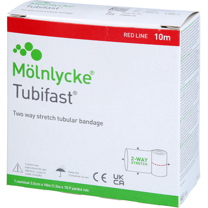 Mölnlycke Tubifast 2-Way Stretch 3,5 cm x 10 m rot, 1 pc Bandage