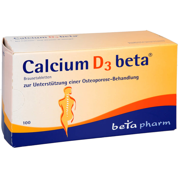 Calcium D3 beta Brausetabletten, 100 pc Tablettes