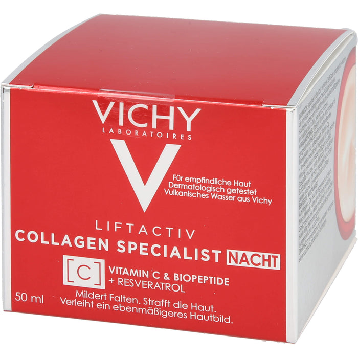 VICHY Liftactiv Collagen Specialist Nacht Anti-Aging Nachtcreme, 50 ml Crème