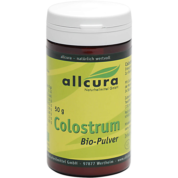 allcura Colostrum Bio-Pulver, 50 g Pulver